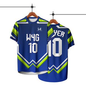 Camiseta de Fútbol Personalizada para Hombre, Ecológica, Transpirable, de Secado Rápido, Antibacteriana, Ligera, 100% Poliéster Elástico - Product Image 1