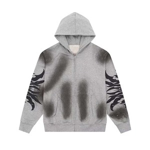 Fabrication nouveau unisexe 100% coton personnalisé pull à capuche thermique haute qualité hommes vierge surdimensionné sweats à capuche - Product Image 5