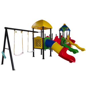 Thương mại sân chơi ngoài trời trượt thiết lập cho trẻ em với đường hầm leo tường cầu LLDPE nhựa thép CHƠI thiết bị - Product Image 1