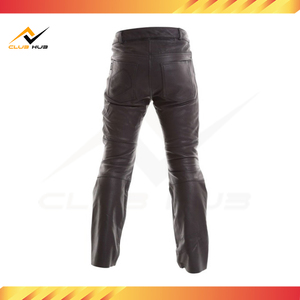 Pantalones de Cuero para Motociclismo de Invierno de Alto Rendimiento, Forro Transpirable, Costuras Resistentes, Personalizables para la Seguridad del Motociclista - Product Image 4