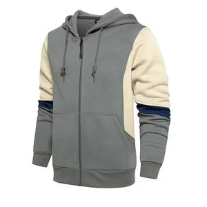 Sudadera con Capucha y Cremallera para Hombre, 100% Algodón, Cálida y Suave, Impermeable y Cortavientos, para Clima Frío de Invierno, Estilo Urbano - Product Image 2