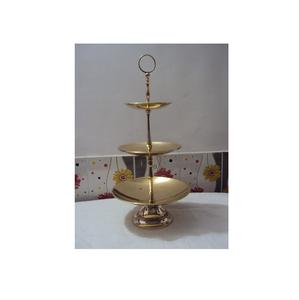 Gold Plated Metal <b>Cake</b> <b>Stand</b> with 3 <b>Tier</b> Wedding Party Decoration Snacks and Cookies Display Decoration <b>Stand</b> <b>Cake</b> Serving Tray - Product Image 2