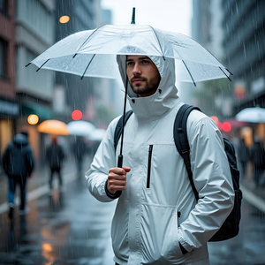 Veste de pluie OEM 100% en spandex pour hommes veste coupe-vent de randonnée vêtements de rue pour hommes vestes de pluie Streetwear - Product Image 2