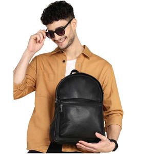 Wholesale Luxury Unisex Large Capacity Genuine Leather <b>Laptop</b> Backpack Comfortable Stylish Design Zipper Canvas Lining <b>Cover</b> - Product Image 1