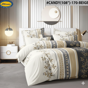 Ensemble de draps de lit 4 pièces en microfibre 400TC, imprimé floral, taille double, luxe, drap-housse, drap plat, taies d'oreiller, super doux, moderne - Product Image 4