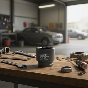 Hazet 1/2'' <b>12</b>-<b>Point</b> Square <b>Socket</b> with Traction Profile and Borehole - Product Image 3