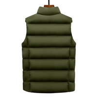 Chaleco de Nailon Transpirable para Hombre, Ideal para Otoño e Invierno, Ropa de Abrigo para Exteriores, Chaqueta Cálida Rellena de Poliéster