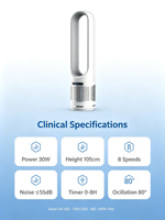 Yeyun Breathe Cleaner, Vivez mieux : Purificateur d'air HEPA de qualité médicale et ventilateur de refroidissement sans pales ultra-silencieux en un seul appareil