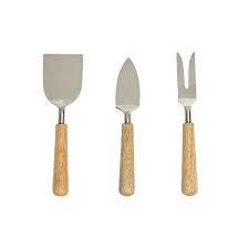 Ensemble de service élégant en acier inoxydable pour fromage avec poignée en résine - Product Image 6