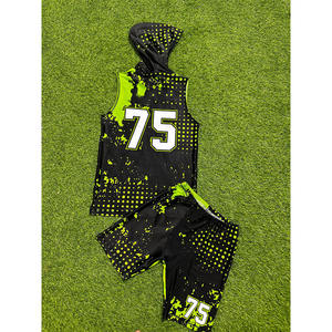 Uniforme de fútbol con bandera de diseño sublimado personalizado americano, uniformes de fútbol con bandera juvenil, uniformes de fútbol con bandera 7v7 - Product Image 1