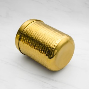 Stainless Steel Handcrafted Glossy Polished Food <b>Safe</b> Dishwasher <b>Safe</b> Container for Kitchen Spice Sugar Kawa Boxes-Home Camping - Product Image 6