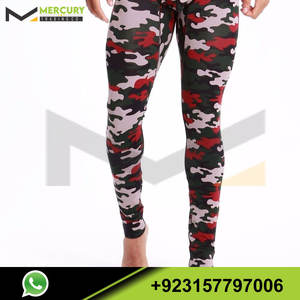 Mallas de algodón transpirables personalizadas para hombre, pantalones de camuflaje de cintura baja, mallas largas de algodón para ropa interior - Product Image 6