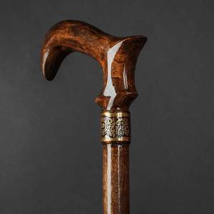 ไม้เท้าทำด้วยมือพร้อมของขวัญแกะสลักแบบกำหนดเองหรืออุปกรณ์ช่วยเคลื่อนที่สำหรับผู้ชายและผู้หญิงทำจากไม้เดินด้วยมือ - Product Image 4