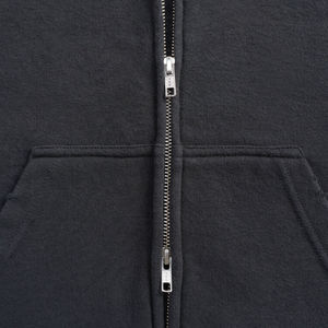 Vente en gros de qualité personnalisée pour hommes sweats à capuche zippés 100% coton molletonné lourd avec fermeture éclair intégrale Dabble sweats à capuche délavés à l'acide - Product Image 5