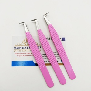 แหนบขนตาปลอมสีชมพูสำหรับขนตาปลอมแหนบปริมาณ90องศา - Product Image 3