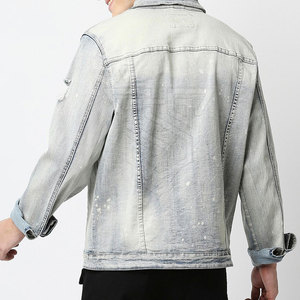 Veste en jean pour hommes à séchage rapide en gros pour la vente en ligne Veste en jean en polyester pour hommes personnalisée - Product Image 5