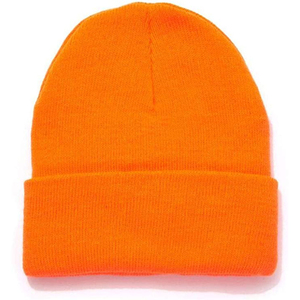 Vente en gros OEM Bonnet 100% LAINE ACYRYLIQUE Bonnet d'hiver unisexe tricoté avec logo personnalisé Bonnet extensible en coton, chaud et doux - Product Image 1