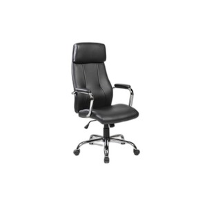 New York Office Chair Modern Black Eco-LEATHER Presidential Executive Chair Adjustable PP Plastic Wood Iron Nylon <b>Sponge</b> - Product Image 1