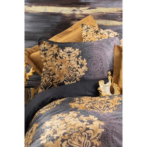 Jadira Beige Luxury Double Satin Duvet Cover <b>Set</b> 4-Piece Cotton King Queen Sizes Floral for Home Bedding <b>Comforter</b> Wedding - Product Image 3