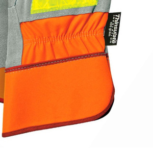 Gants de travail de qualité supérieure pour chauffeur, haute visibilité, non doublés, avec pointes fluorescentes, doublure FR souple, fonctions anti-coupure et antidérapantes, taille XL - Product Image 3