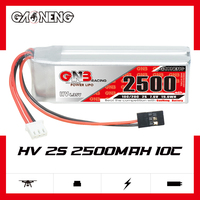 GNB GAONENG 2S 2500MAH 7.6V HV 10C 20C JR LiHV 1/10 1/8 Mobil Balap Bertenaga Nitro Airtronics M11X M12 Transmitter Receiver Servo