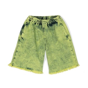 Shorts Unisex para Adultos con Logotipo Personalizado, Transpirables, de Punto Recto, Lavados al Ácido, Estilo Vintage Desgastado, Estilo Playero - Product Image 3