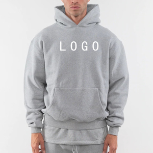Sweat-shirt à capuche en molleton épais 100 % coton de haute qualité pour homme, coupe classique, vente en gros - Product Image 5
