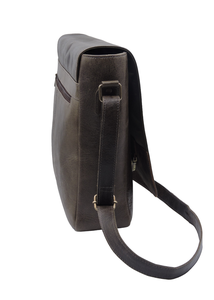 Genuine Leather Executive Formal Office Men's Shoulder <b>Laptop</b> Messenger <b>Bag</b> Crossbody Style Size Full Flap Vintage <b>Bag</b> - Product Image 3