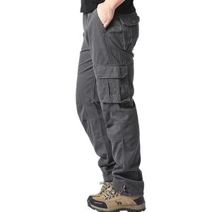 Large Pocket Loose Overalls Men's Outdoor Sports Jogging Tactical Pants <b>Elastic</b> <b>Waist</b> Pure Cotton Breathable Casual <b>Work</b> Pants - Product Image 5