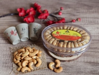 Nueces de Anacardo Tostadas Orgánicas de Vietnam, Marca Dong Phu, Alta Calidad, Certificación ISO W180, Sabor Único a Mantequilla y Sal, 400g, Forma Ovalada, Ideal para Regalo