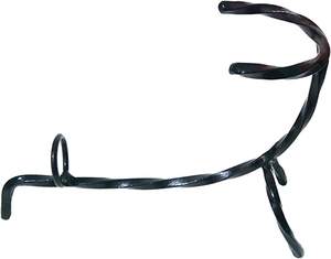 Corne Viking support en métal support support Excellente qualité Poli Corne à boire support en métal revêtement de couleur noire - Product Image 4