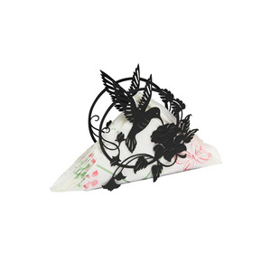 Porte-serviettes en papier carré en acier noir mat de luxe pour colibri, porte-serviettes pour table et restaurant - Product Image 1