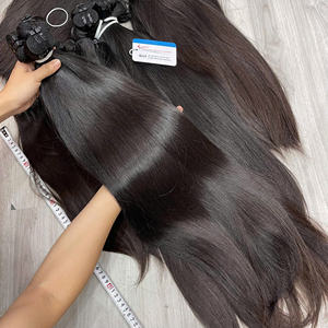Extensions de cheveux vierges de qualité supérieure en gros, cheveux humains vietnamiens bruts, non traités, double trame, donneur unique - Product Image 5