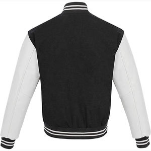 Chaqueta Universitaria Personalizada para Hombre, Chaqueta de Béisbol Delgada de Estilo Urbano con Parches Delanteros Personalizables, Abrigo Universitario Largo - Product Image 2