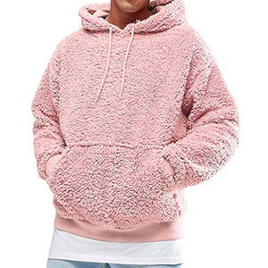 Custom Streetwear <b>Fleece</b> 100% Cotton Pullover Heavyweight Oversized <b>Mens</b> <b>Sherpa</b> Hoodies for Man - Product Image 6