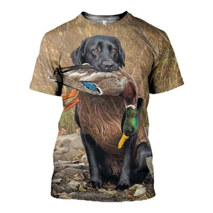 T-shirt camouflage personnalisé impression numérique t-shirt graphique vintage vente en gros vêtements de chasse hommes chemise camouflage - Product Image 5