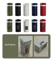 Mug à café isotherme 2026 Emerit, le plus tendance, avec logo personnalisé, 450 ml (15 oz), anti-déversement, double paroi en acier inoxydable, tasse à café à ventouse magique