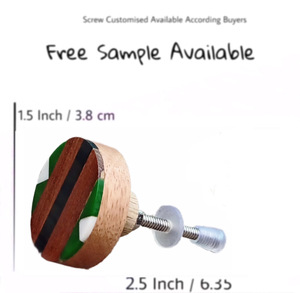 Artisanat Vert Blanc Chevron Résine Boutons Porte En Bois Tiroir Armoire Armoire Poignée & Poignées pour Cuisine Chambre Armoire Utilisation - Product Image 3