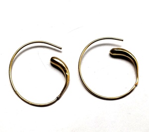 Pendientes en espiral de latón para mujer y Niña - Product Image 3