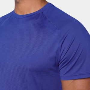 เสื้อยืดกีฬาผู้ชายทรงสลิม คอกลม แขนสั้น ระบายอากาศได้ดี เหมาะสำหรับออกกำลังกาย ฟิตเนส แห้งเร็ว - Product Image 5