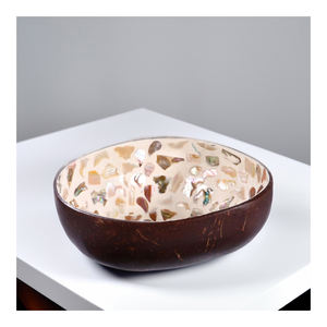 Decorative Handicraft <b>Lacquerware</b> Coconut Bowls Vietnam Handmade Eco-Friendly Durable Party Bowl-TL2012 - Product Image 1
