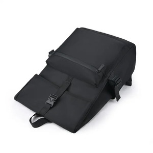 Wholesale unisex nylon business travel waterproof shoulder multifunctional trend leather custom logo customized laptop backpack - Product Image 4