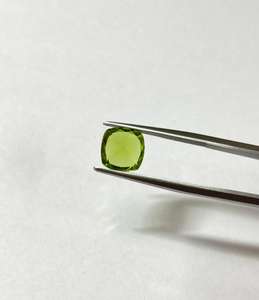 Cojín de peridoto Natural AAAAA, lupa de 8, 9, 10mm, semi piedra preciosa limpia para la fabricación de joyas, piedras sueltas, piedras preciosas sueltas - Product Image 4