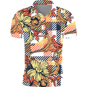 Venta al por mayor de verano de los hombres de poliéster transpirable Spandex Golf para Polo Diseño de hombro caído con sublimación camiseta - Product Image 3