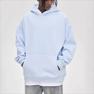 Sweat-shirts à capuche pour hommes en coton/polyester imperméable, coupe classique, poids lourd 370-550 g/m², avec logo personnalisé, automne - Product Image 4