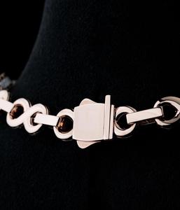 925 Sterling <b>Silver</b> Moissanite Studded Large Cuban Link Hip Hop Style Fully Iced Customizable Oval Twisted Necklaces <b>Fine</b> <b>Chains</b> - Product Image 4