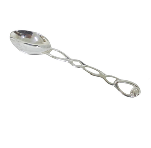 Ustensiles de cuisine Couverts en acier et métal Couverts couleur personnalisée Cuillère à café et fourchette au fini argent pour table à manger - Product Image 1