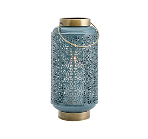 Farol de Diseño Grabado de Última Generación, Farol de Metal de Hierro con Recubrimiento en Polvo, Lámpara de Huracán para Decoración del Hogar y Jardín para Navidad y Pascua - Product Image 4