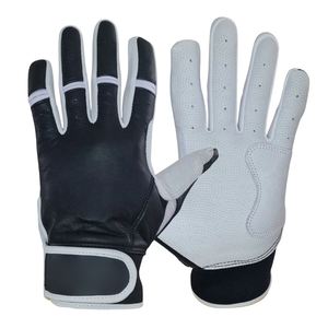 Guantes de bateo de béisbol de cuero originales hechos de cuero genuino Guantes de bateo de béisbol de protección de manos de bajo precio - Product Image 4