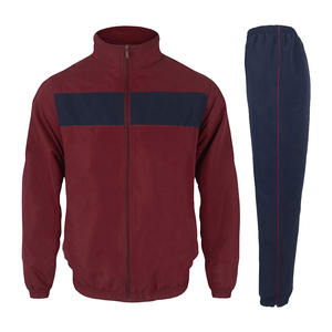 Survêtements de football légers pour hommes, ensemble 2 pièces, coupe ajustée, tenues à manches longues, fermeture éclair, col montant, survêtement de football personnalisé - Product Image 1